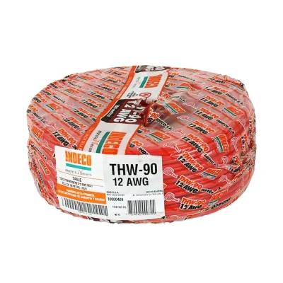 ROLLO DE THW-90 12 AWG 0.45/0.76KV